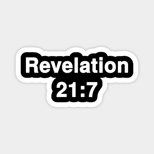 Revelation 21:7  Title Typography Magnet by Holy Bible Verses