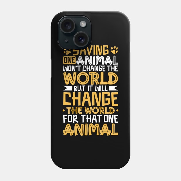 Rescue animals - Animal shelter worker Phone Case by Modern Medieval Design