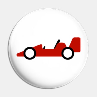 Red Racing Car Emoticon Pin