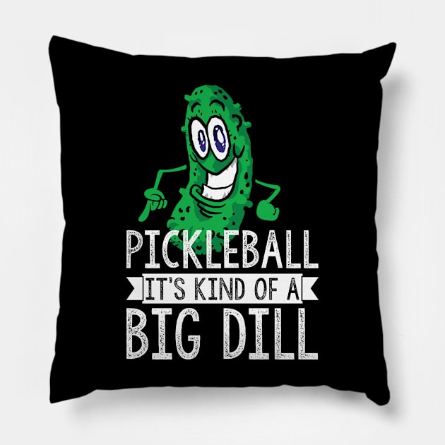 Pickleball Big Dill Pillow by RykeDesigns