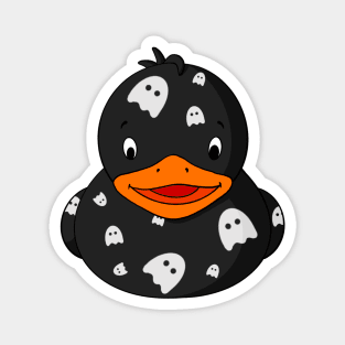 Ghost Pattern Rubber Duck Magnet