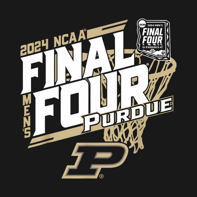 Purdue Boilermakers Final Four 2024 College Basketball by YASSIN DESIGNER