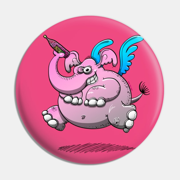 Delirium Tremens Elephant Pin by zooco