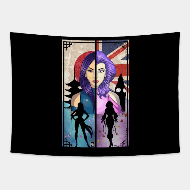 Psylocke- a complicated history Tapestry by sergetowers80