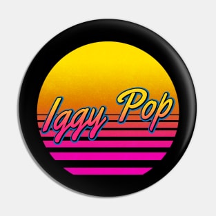 Iggy Personalized Name Birthday Retro 80s Styled Gift Pin