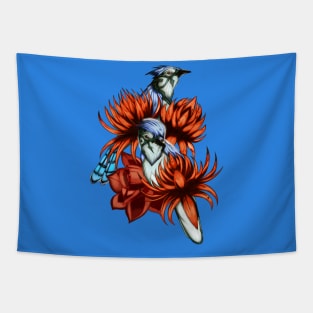 Horus Blue Jay Tapestry