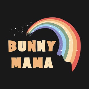 Easter Day Rainbow Bunny Mama T-Shirt