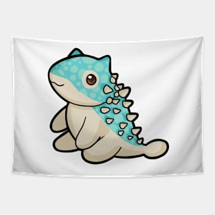 Spikey Boi Cute Ankylosaurus Dino Dinosaur Tapestry