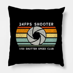 24FPS Shooter Vlogger Gift for Photographer Videographer Pillow