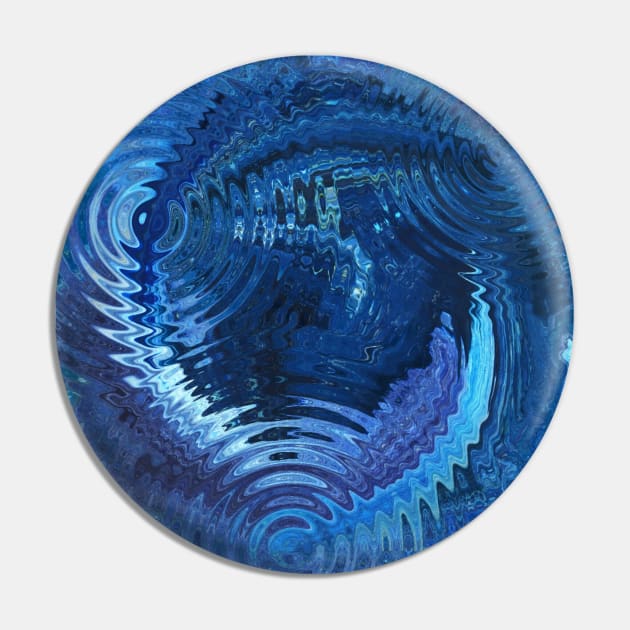 Lapis Stone Ocean Calming Pin by Moon Art