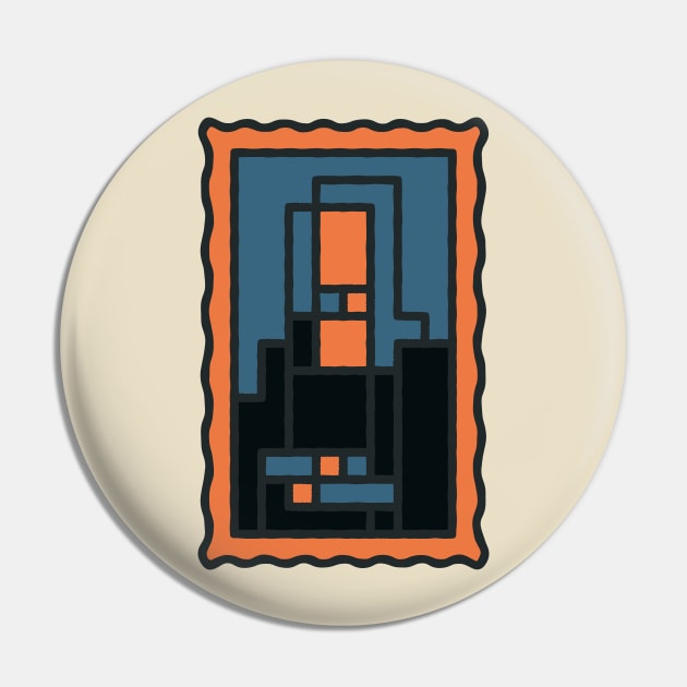 Minimalist Mona Lisa Pin by Cut Up Press