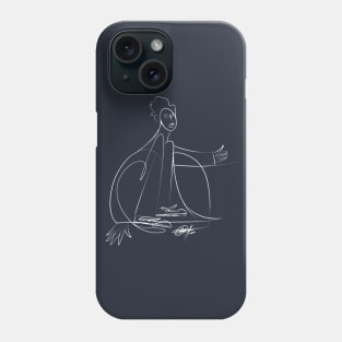 Line art - Kneeling girl Phone Case