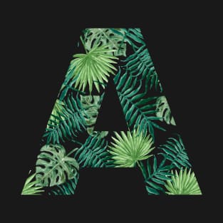 A letter - palm leaves T-Shirt