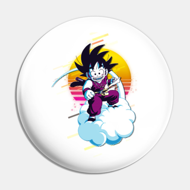 Kid Goku Nimbus Cloud Kid Goku Nimbus Cloud Pin Teepublic