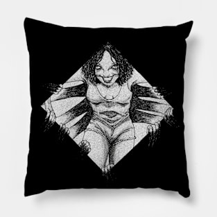 Jorōgumo (Black and White) Pillow