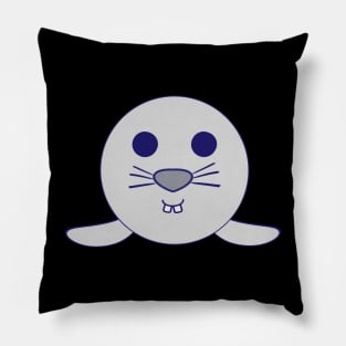 Kawaii Grey Buck Teeth Baby Seal With Buck Teeth Pillow