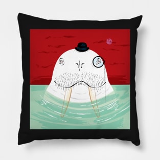 Sir Wilfred Wallace The Wonderful White Walrus Pillow