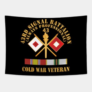 43rd Signal Battalion - Cold War Veteran w COLD SVC X 300 Tapestry