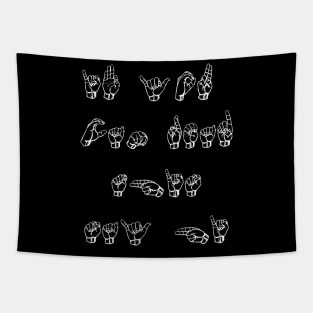 ASL (American Sign Language) Tapestry