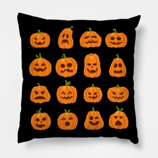 Funny Pumpkin face halloween costume family Pillow