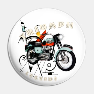 Legendary Triumph T120 Bonnie Motorcycle Pin