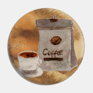 Coffee Paper Pin