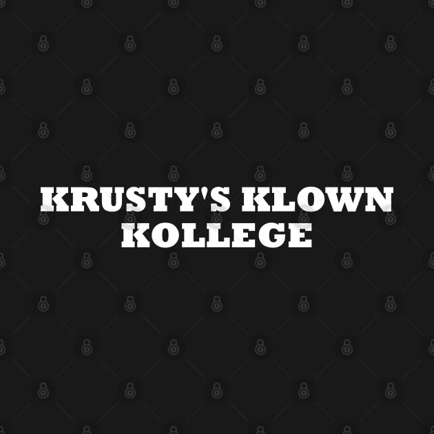 Krusty's Klown Kollege by Solenoid Apparel