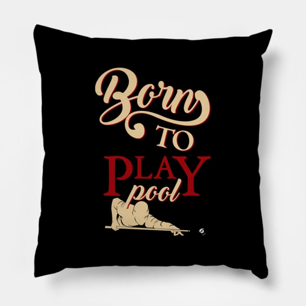 Play Pool Pillow by Burgos