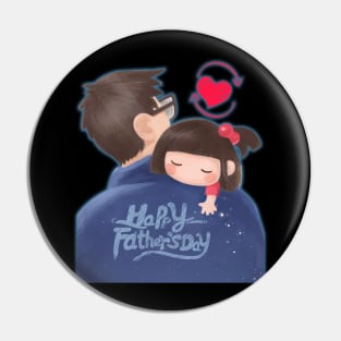 Happy First Father's Day Pin