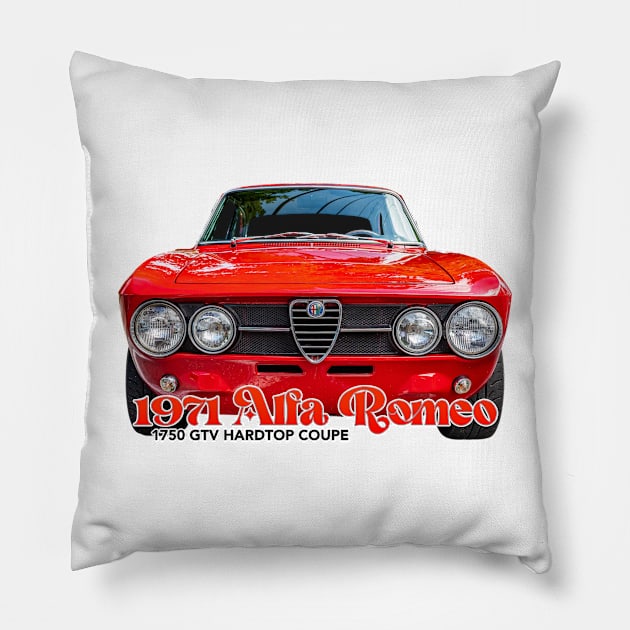 1971 Alfa Romeo 1750 GTV Hardtop Coupe Pillow by Gestalt Imagery