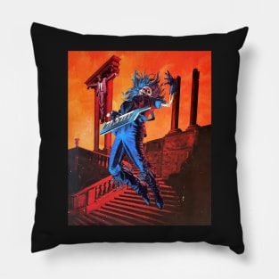 Keytar Hero (orange) Pillow