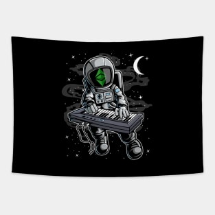 Astronaut Organ Ethereum Classic ETH Coin To The Moon Crypto Token Cryptocurrency Blockchain Wallet Birthday Gift For Men Women Kids Tapestry