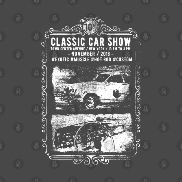 Classic Car Show Vintage Design by Jarecrow 