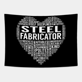 Steel Fabricator Heart Tapestry