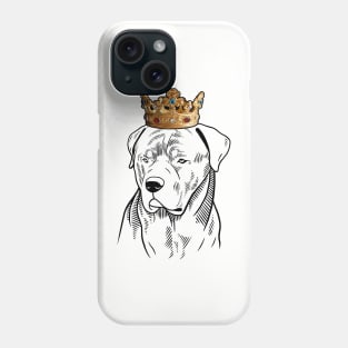 Rottweiler Dog King Queen Wearing Crown Phone Case