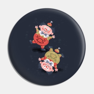 Tweedledum & Tweedledee - Alice in Wonderland Pin