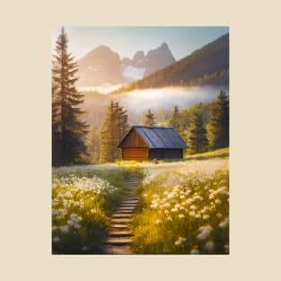 cottage in the fir forest T-Shirt