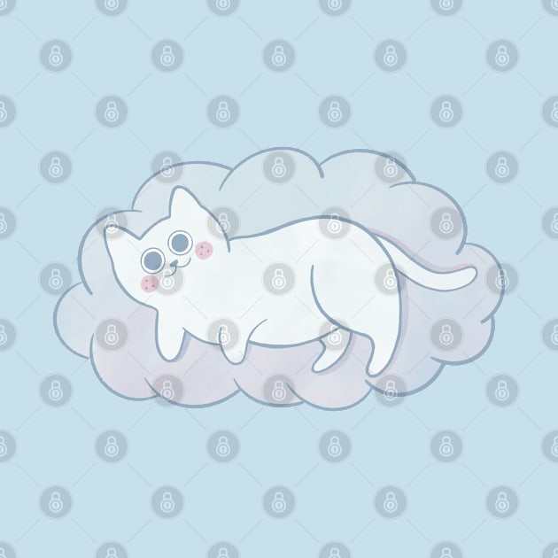 Pastel Cloud Cat by awesomesaucebysandy