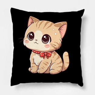 Cute Ginger Tabby Cat Pillow