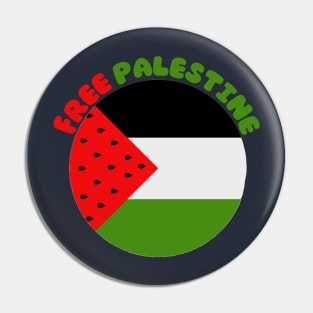 Free Palestine Flag Pin