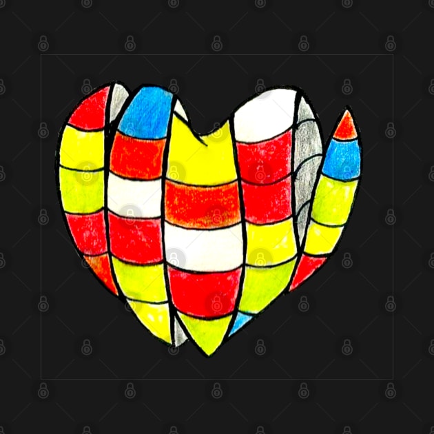 Rubik's Heart by Art of V. Cook