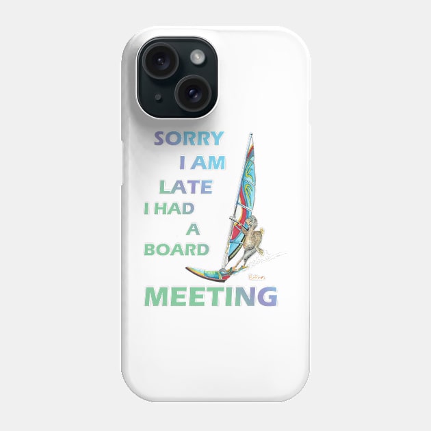 Dodo says sorry I am late I had a board meeting mug sticker teeshirt apparel Phone Case by The Dodo Gallery