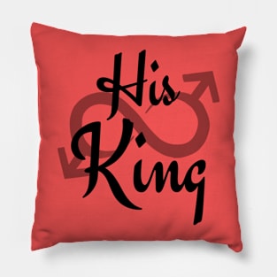 His King Black Pillow