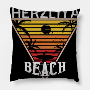 Beach happiness in Herzliya Pillow