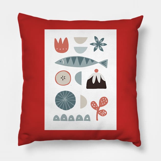 Nordic Christmas Pillow by Minxylynx4