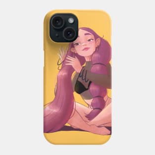 The girl with braids Phone Case