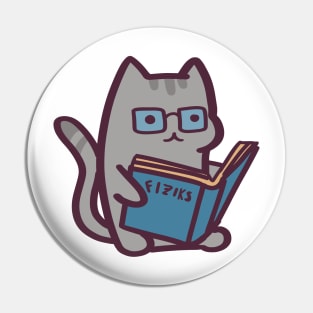 Physics Student Cat Pin