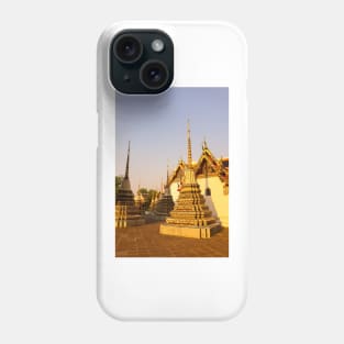 A group of small stupa at Phra Chedi Rai in Wat Pho temple complex, Bangkok V Phone Case