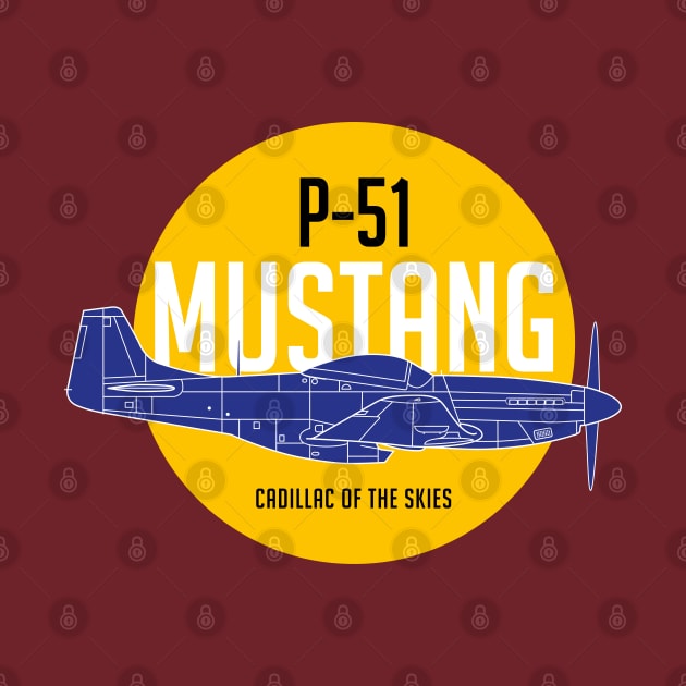 P-51 Mustang: Cadillac of The Skies by Blue Gingko Designs LLC