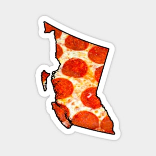 British Columbia Canada Pepperoni Pizza Magnet